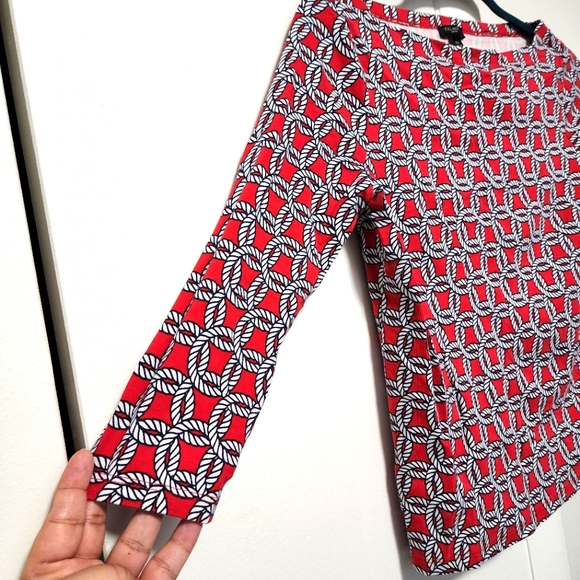 Red and Blue Top - Petite - Picture 7 of 9